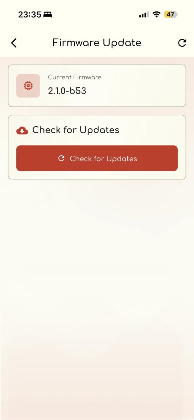 Vimo Connect app screen
